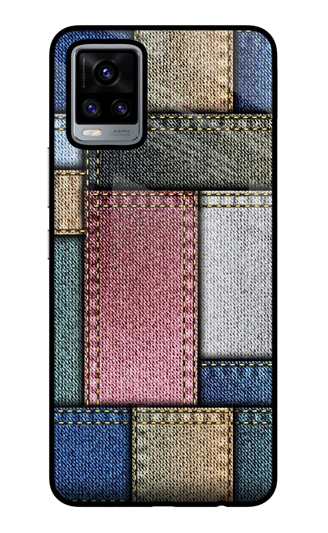 Multicolor Jeans Vivo V20 Back Cover