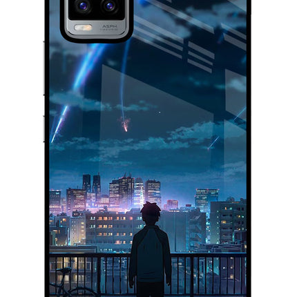 Anime Vivo V20 Glass Case Back Cover by Casekaro