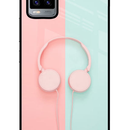 Music Lover Vivo V20 Glass Case Back Cover by Casekaro