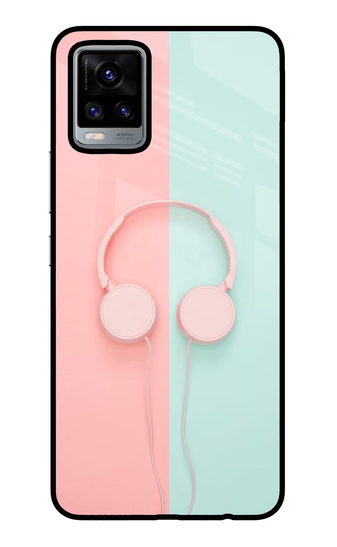 Music Lover Vivo V20 Glass Case Back Cover by Casekaro