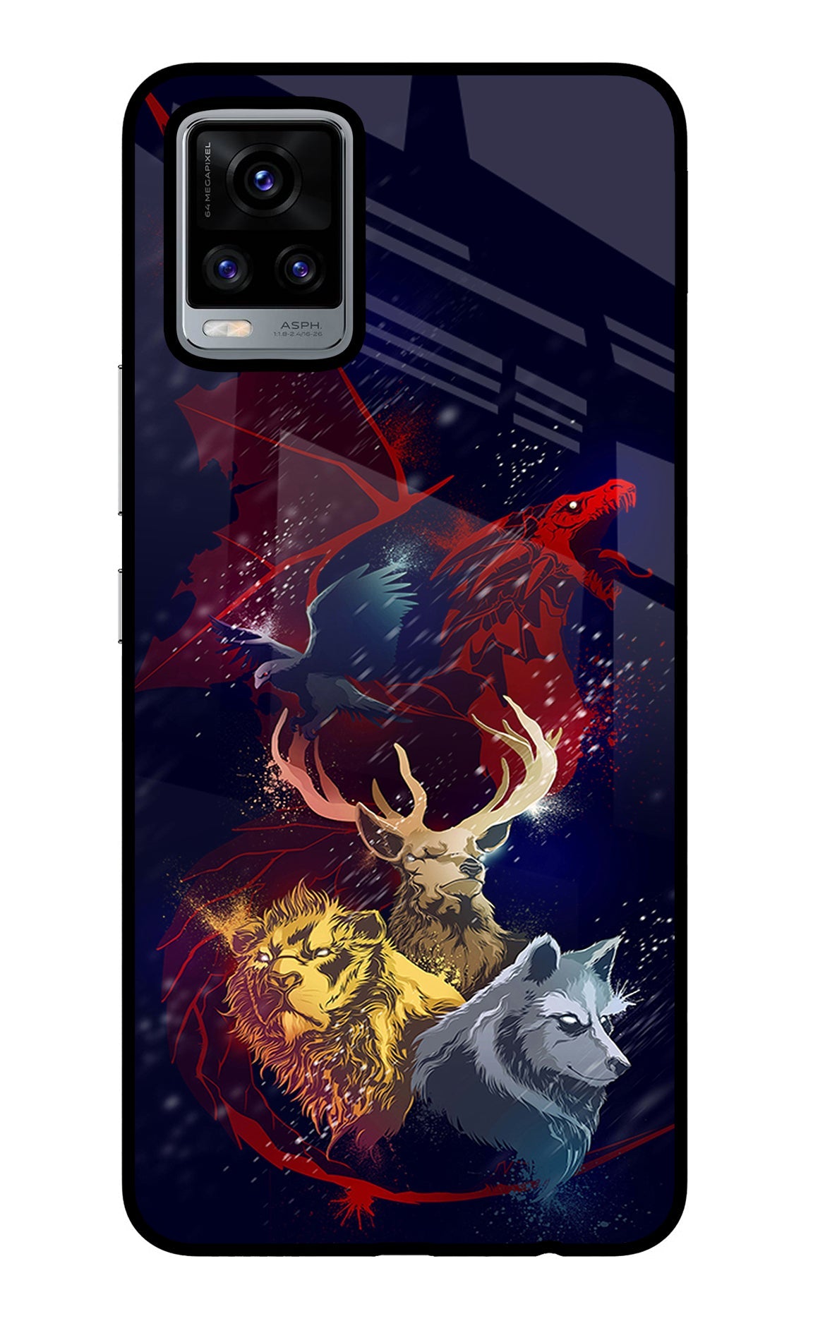 Game Of Thrones Vivo V20 Glass Case