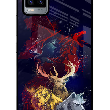 Game Of Thrones Vivo V20 Glass Case Back Cover by Casekaro