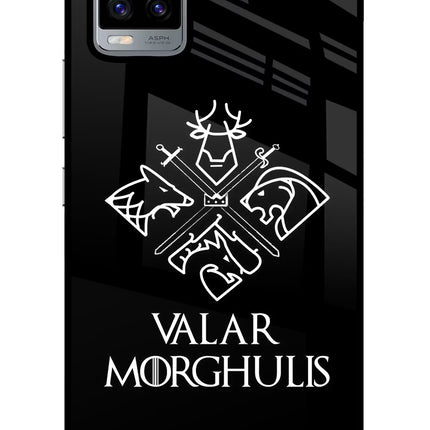 Valar Morghulis | Game Of Thrones Vivo V20 Glass Case Back Cover by Casekaro