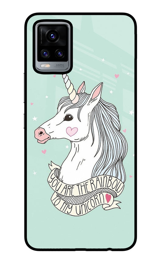 Unicorn Wallpaper Vivo V20 Glass Case