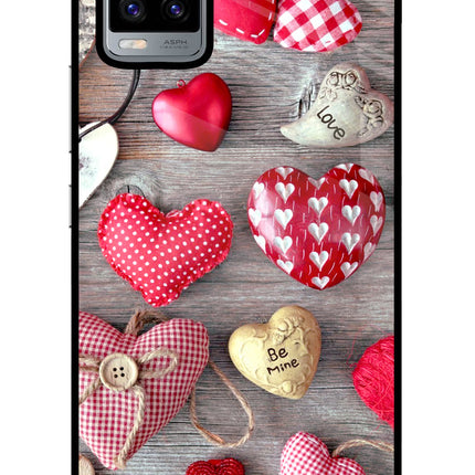 Love Wallpaper Vivo V20 Glass Case Back Cover by Casekaro