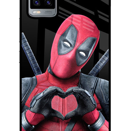 Deadpool Vivo V20 Glass Case Back Cover by Casekaro