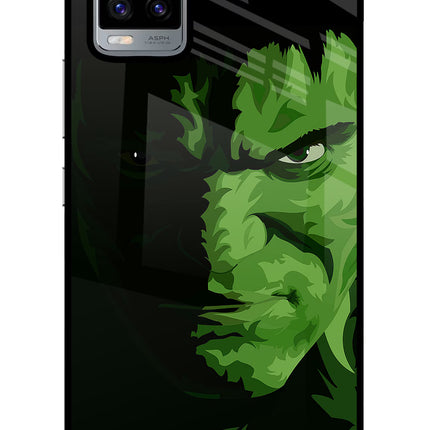 HULK Vivo V20 Glass Case Back Cover by Casekaro