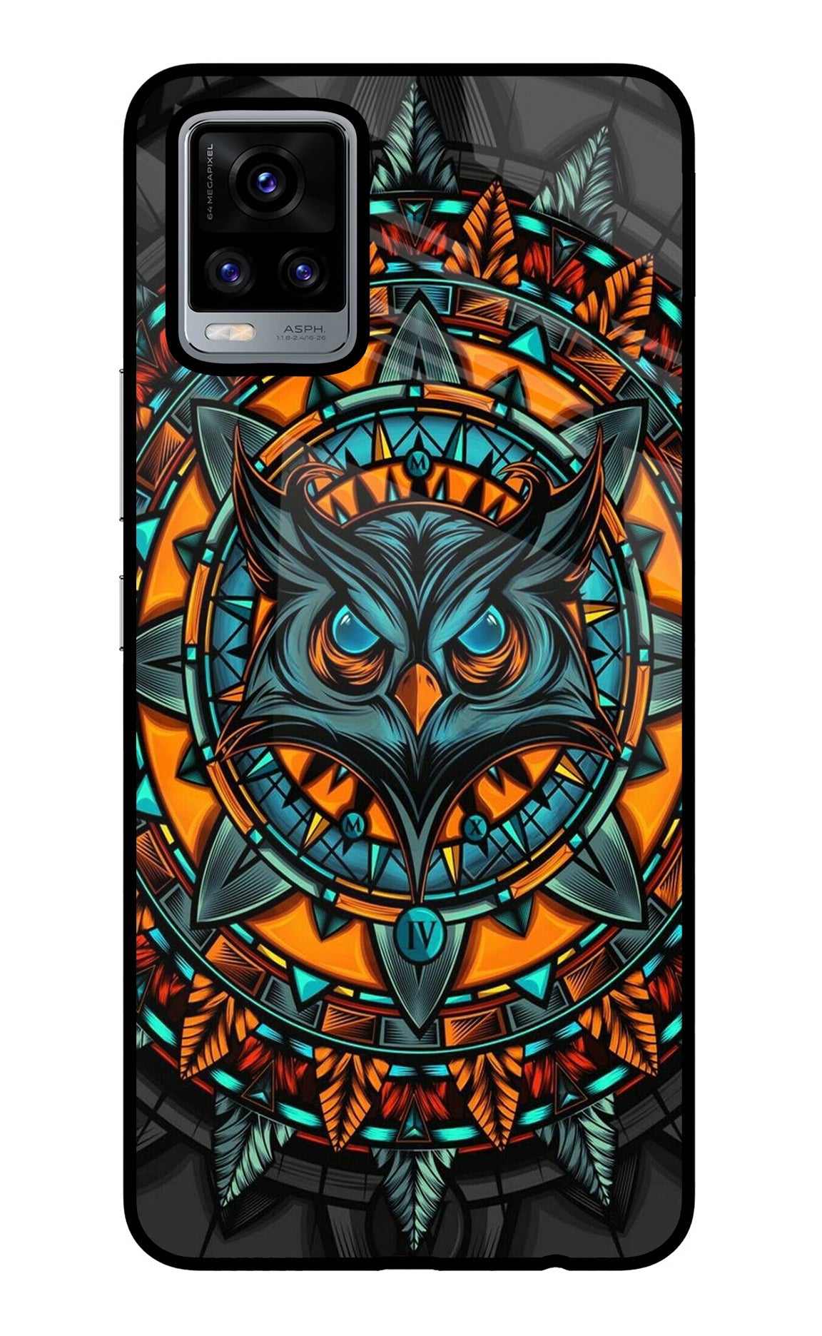 Angry Owl Art Vivo V20 Back Cover