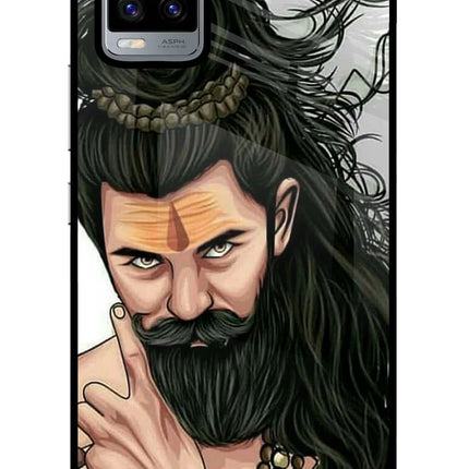 Mahadev Vivo V20 Glass Case Back Cover by Casekaro