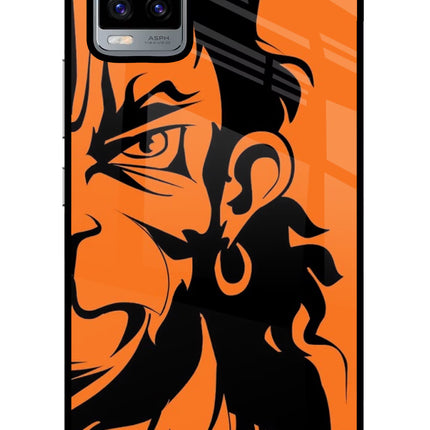 Hanuman Vivo V20 Glass Case Back Cover by Casekaro