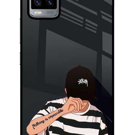 Aesthetic Boy Vivo V20 Glass Case