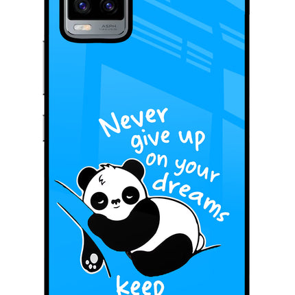 Keep Sleeping Vivo V20 Glass Case Back Cover by Casekaro