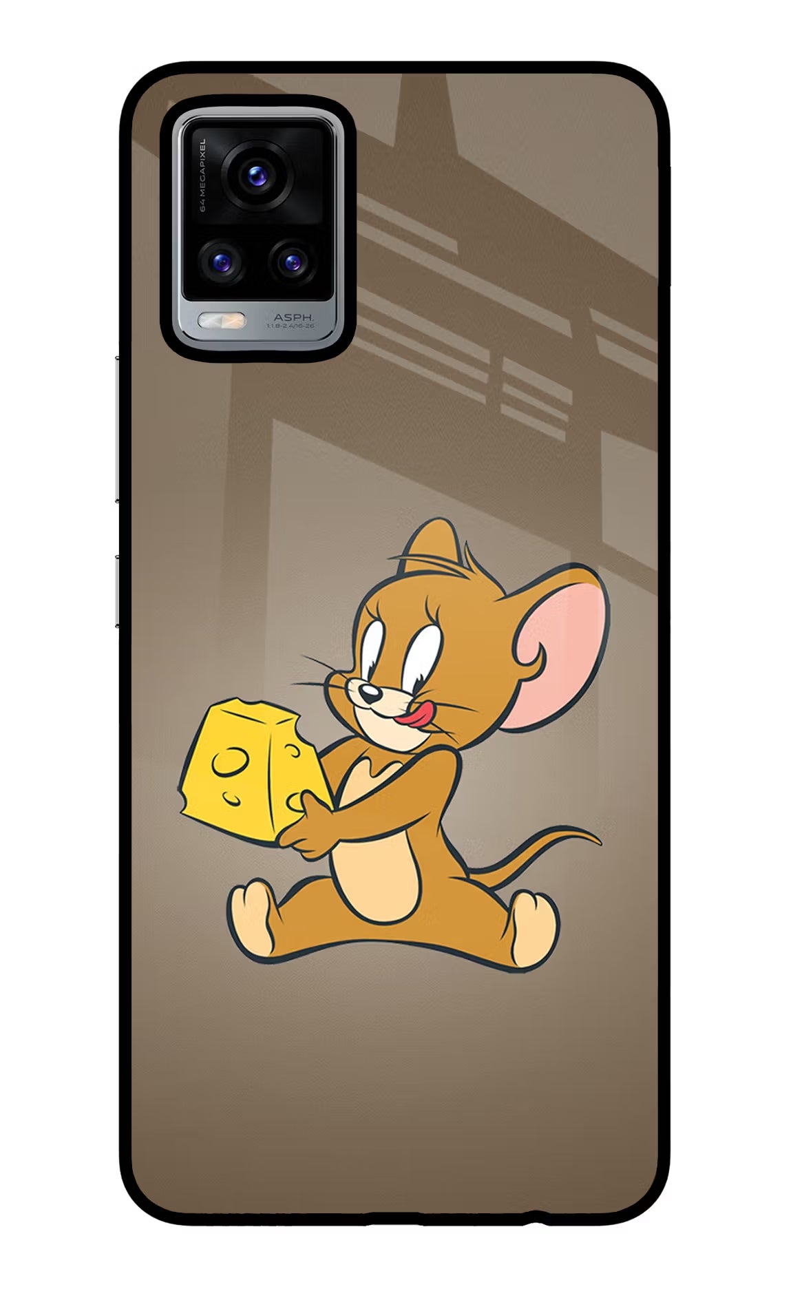 Jerry Vivo V20 Glass Case Back Cover by Casekaro