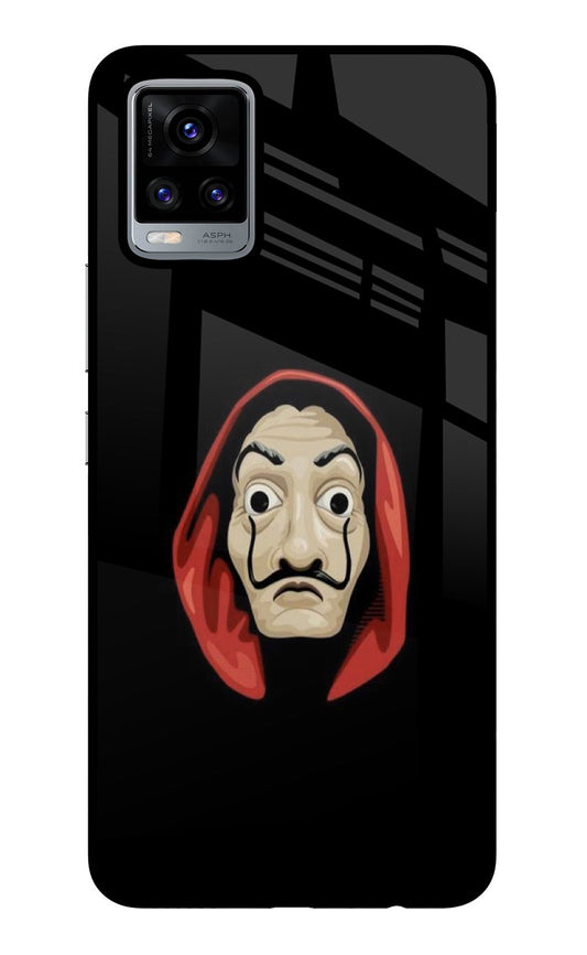 Money Heist Vivo V20 Glass Case