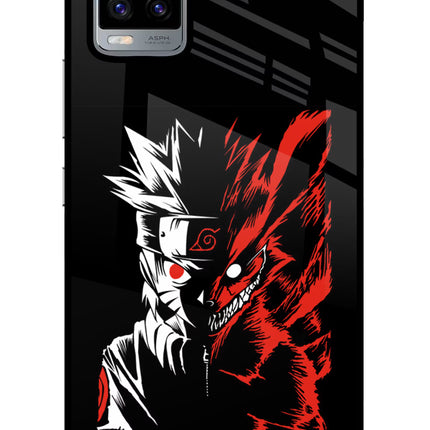 Naruto Two Face Vivo V20 Glass Case Back Cover by Casekaro