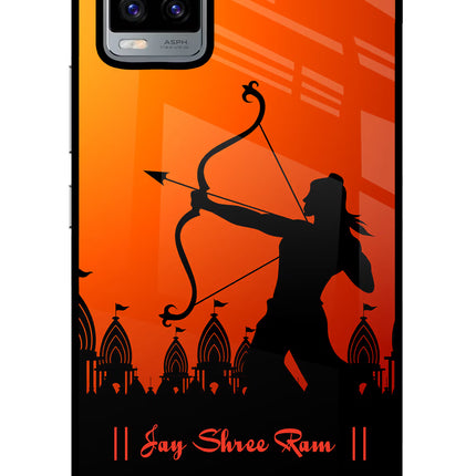 Lord Ram - 4 Vivo V20 Glass Case Back Cover by Casekaro