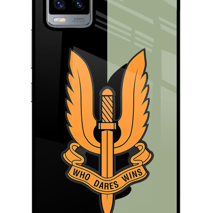 Balidan Logo Vivo V20 Glass Case Back Cover by Casekaro