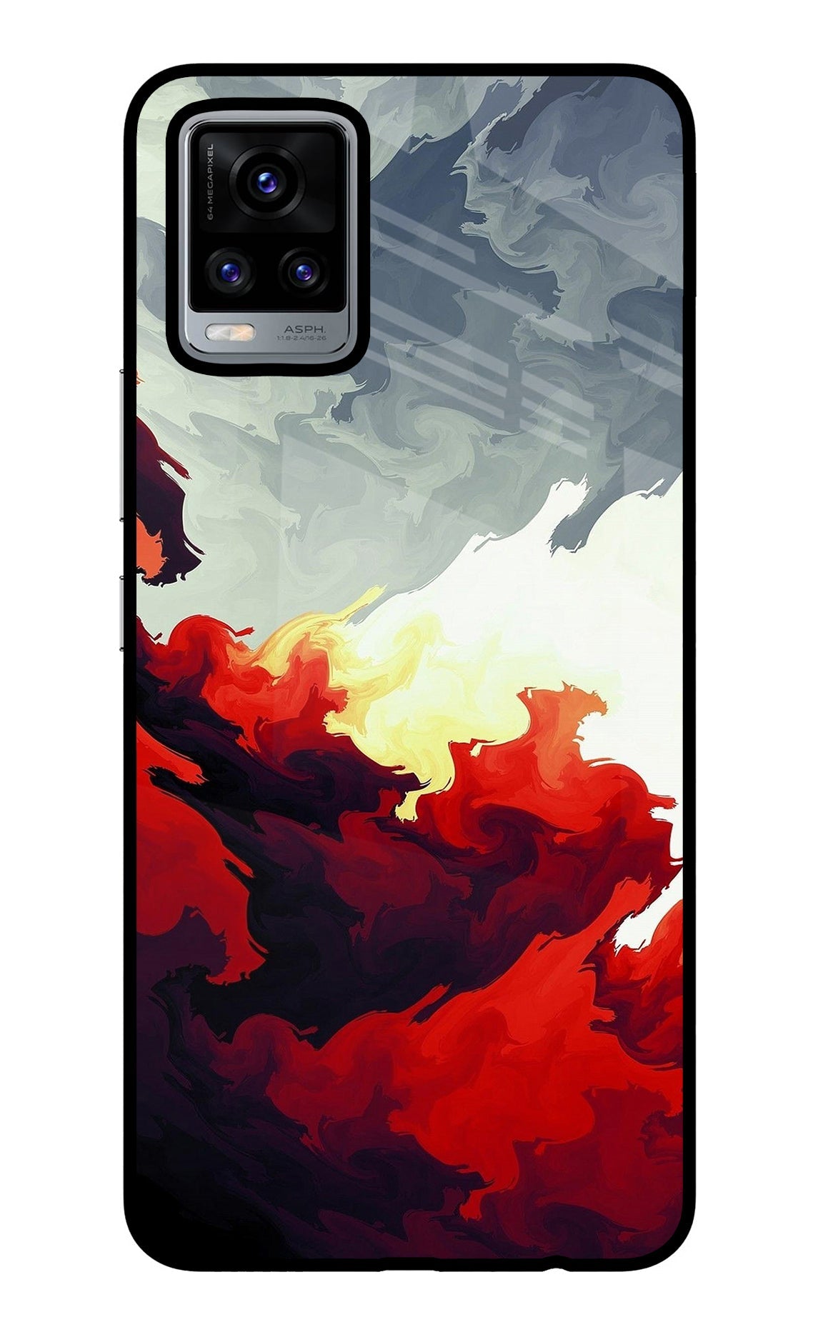 Fire Cloud Vivo V20 Back Cover