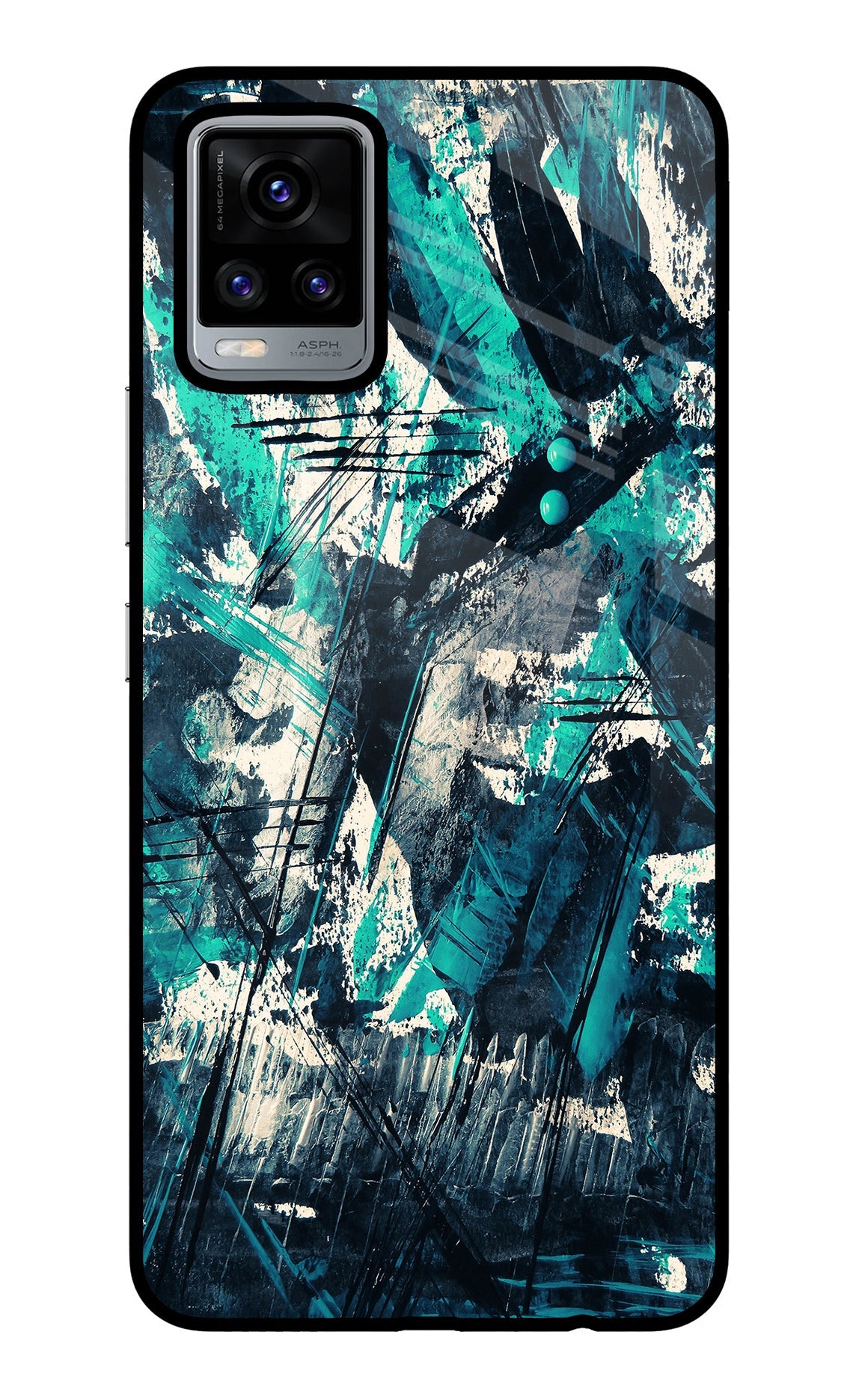 Artwork Vivo V20 Glass Case