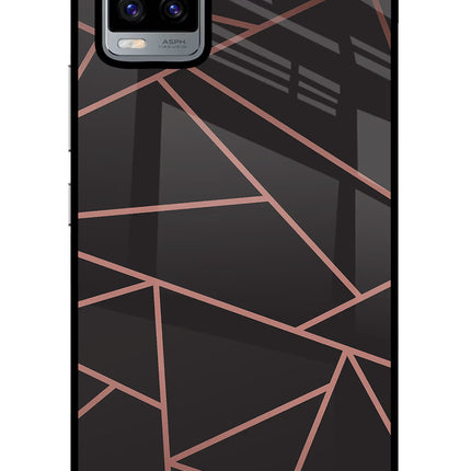 Geometric Pattern Vivo V20 Glass Case