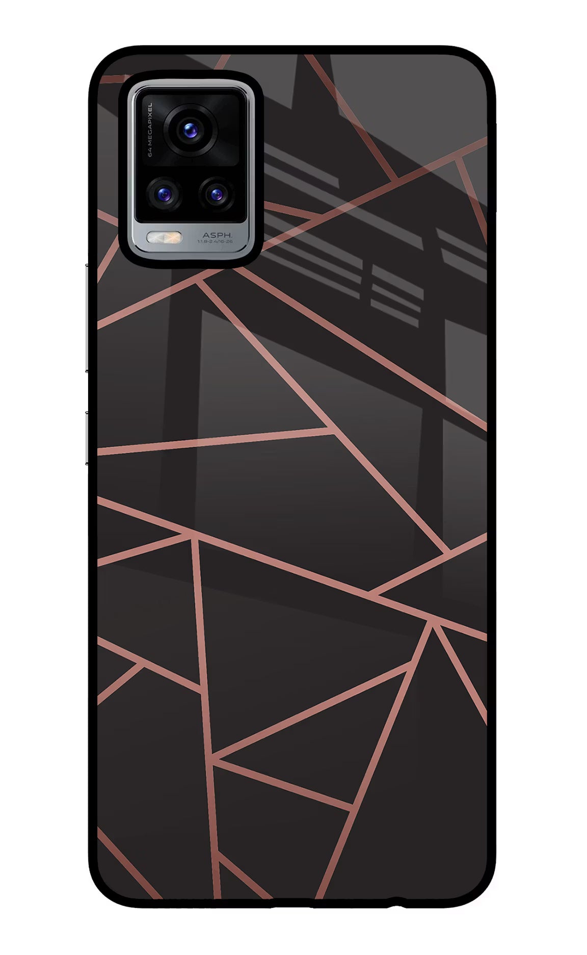 Geometric Pattern Vivo V20 Glass Case