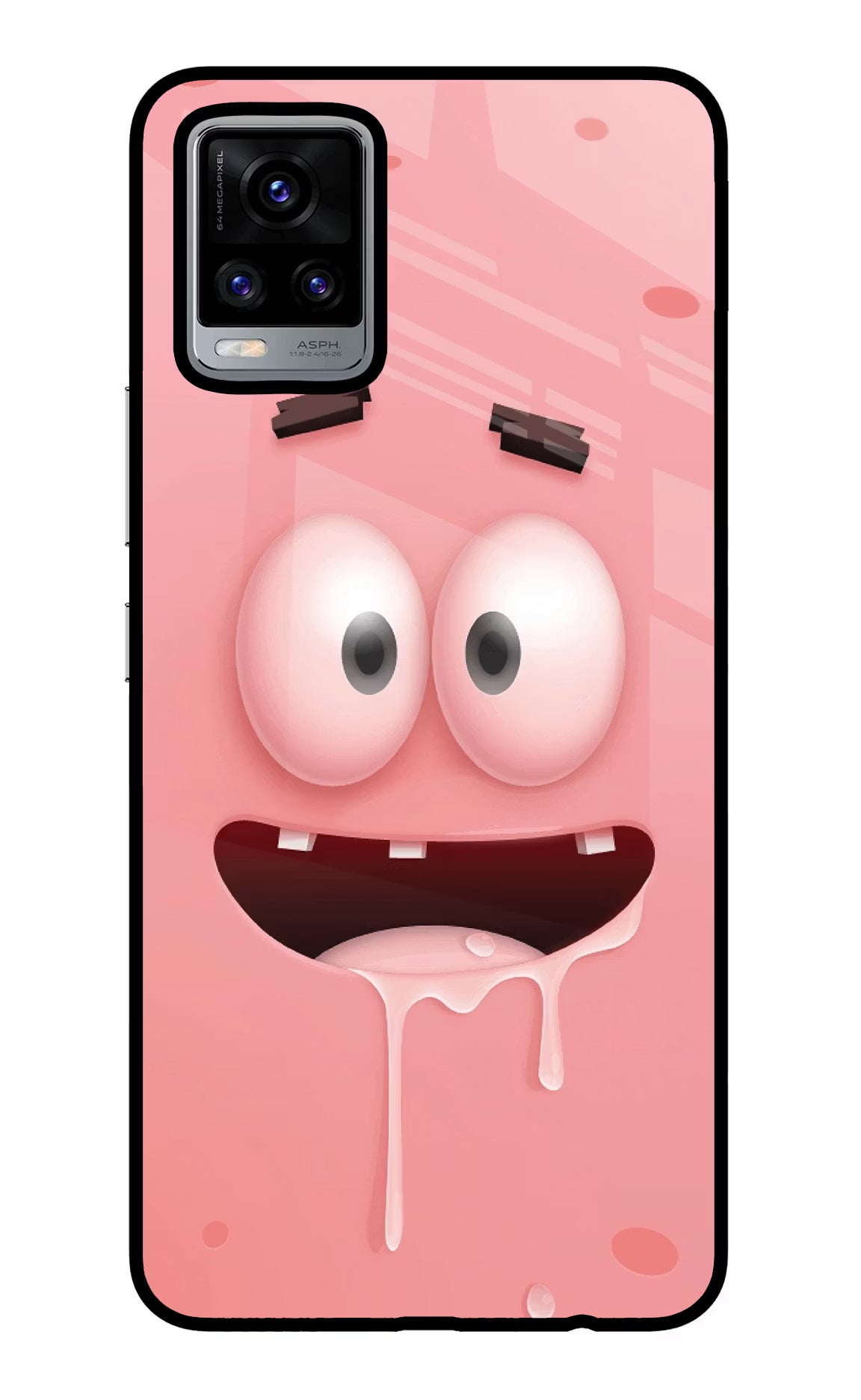 Sponge 2 Vivo V20 Glass Case Back Cover by Casekaro
