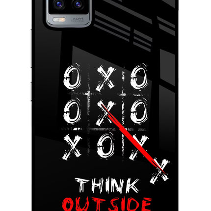 Think out of the BOX Vivo V20 Glass Case Back Cover by Casekaro