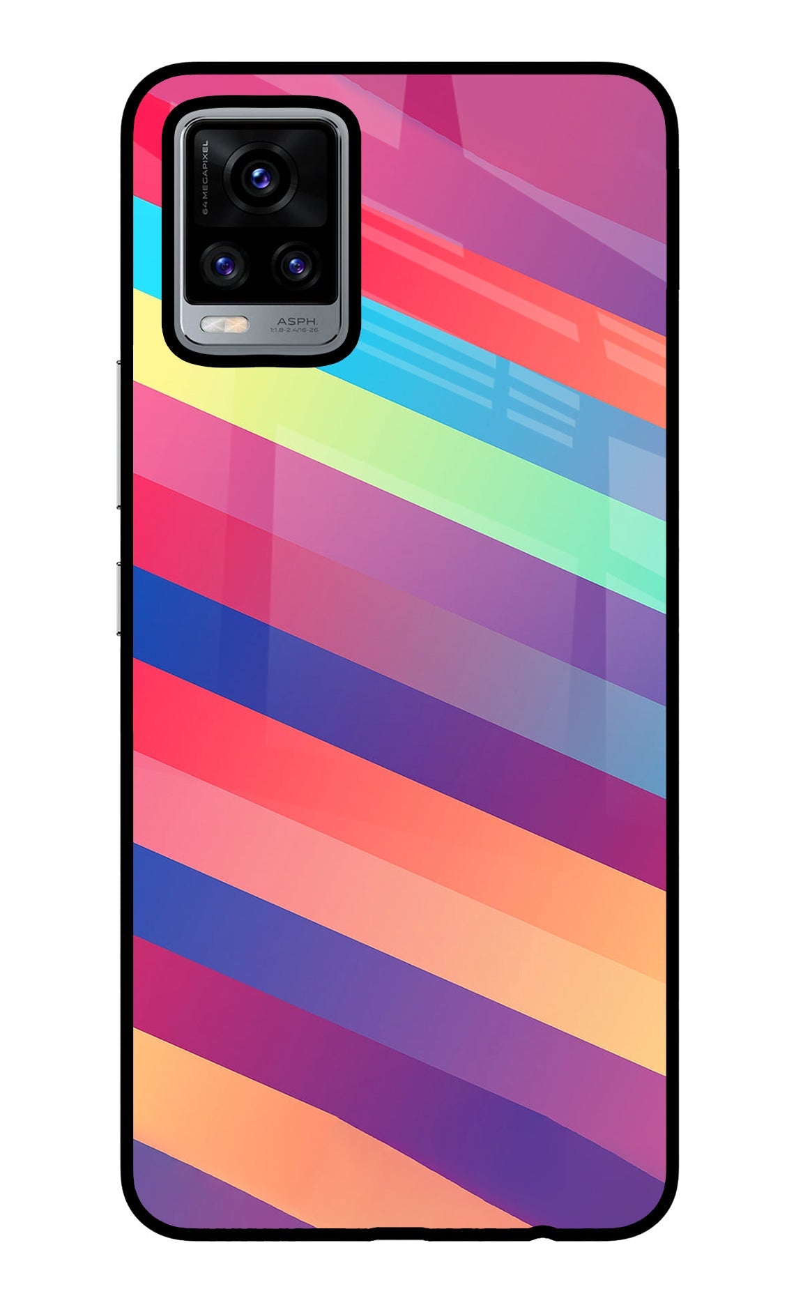 Stripes color Vivo V20 Back Cover