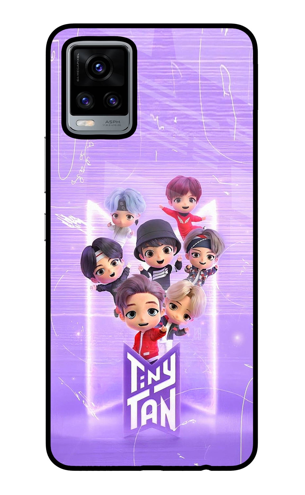 BTS Tiny Tan Vivo V20 Back Cover