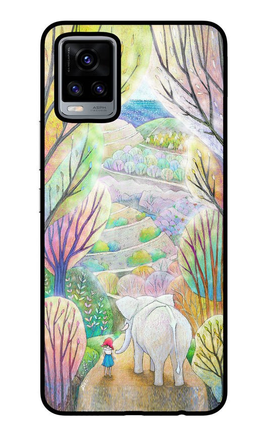 Nature Painting Vivo V20 Glass Case