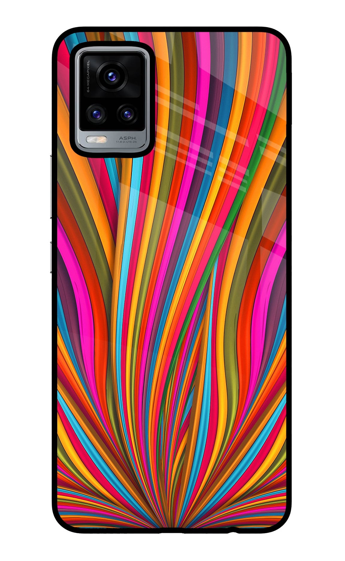 Trippy Wavy Vivo V20 Back Cover