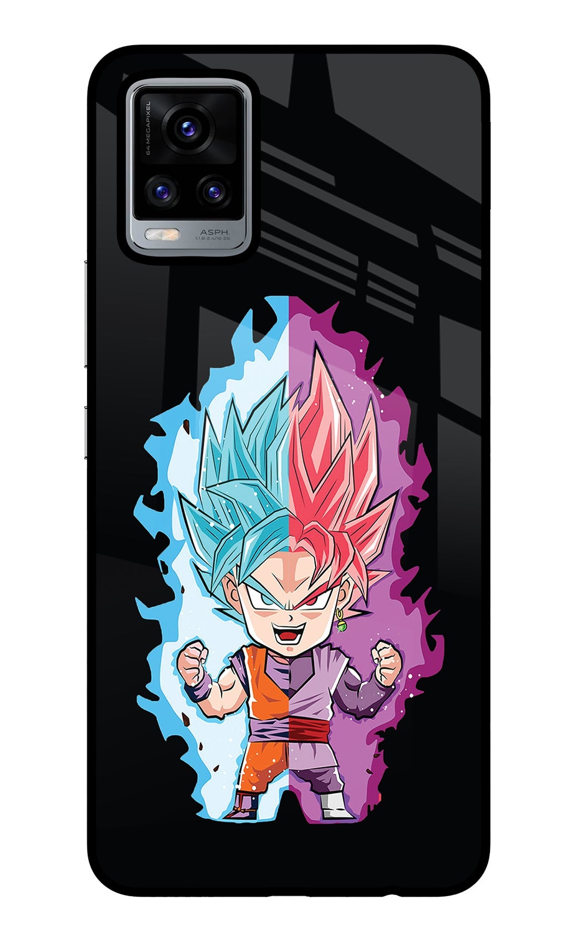 Chota Goku Vivo V20 Glass Case