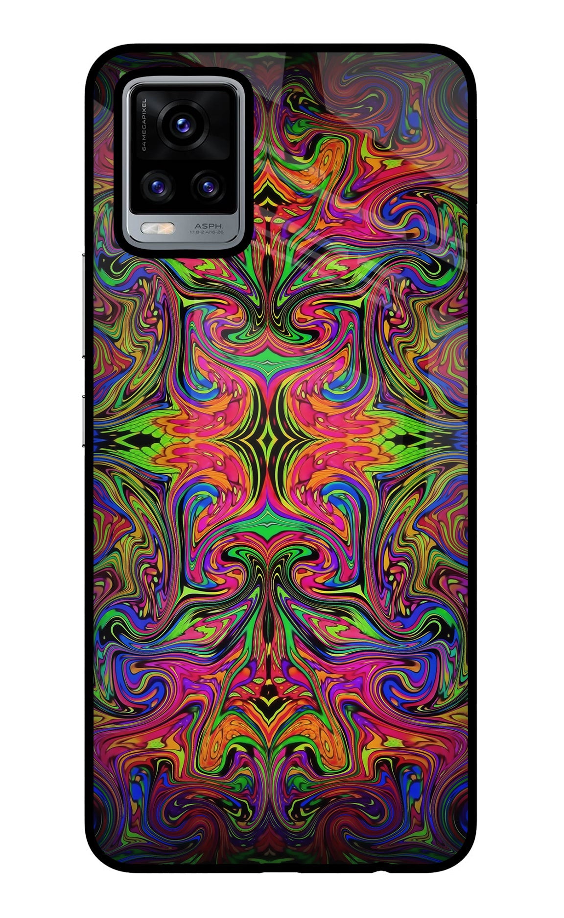 Psychedelic Art Vivo V20 Glass Case