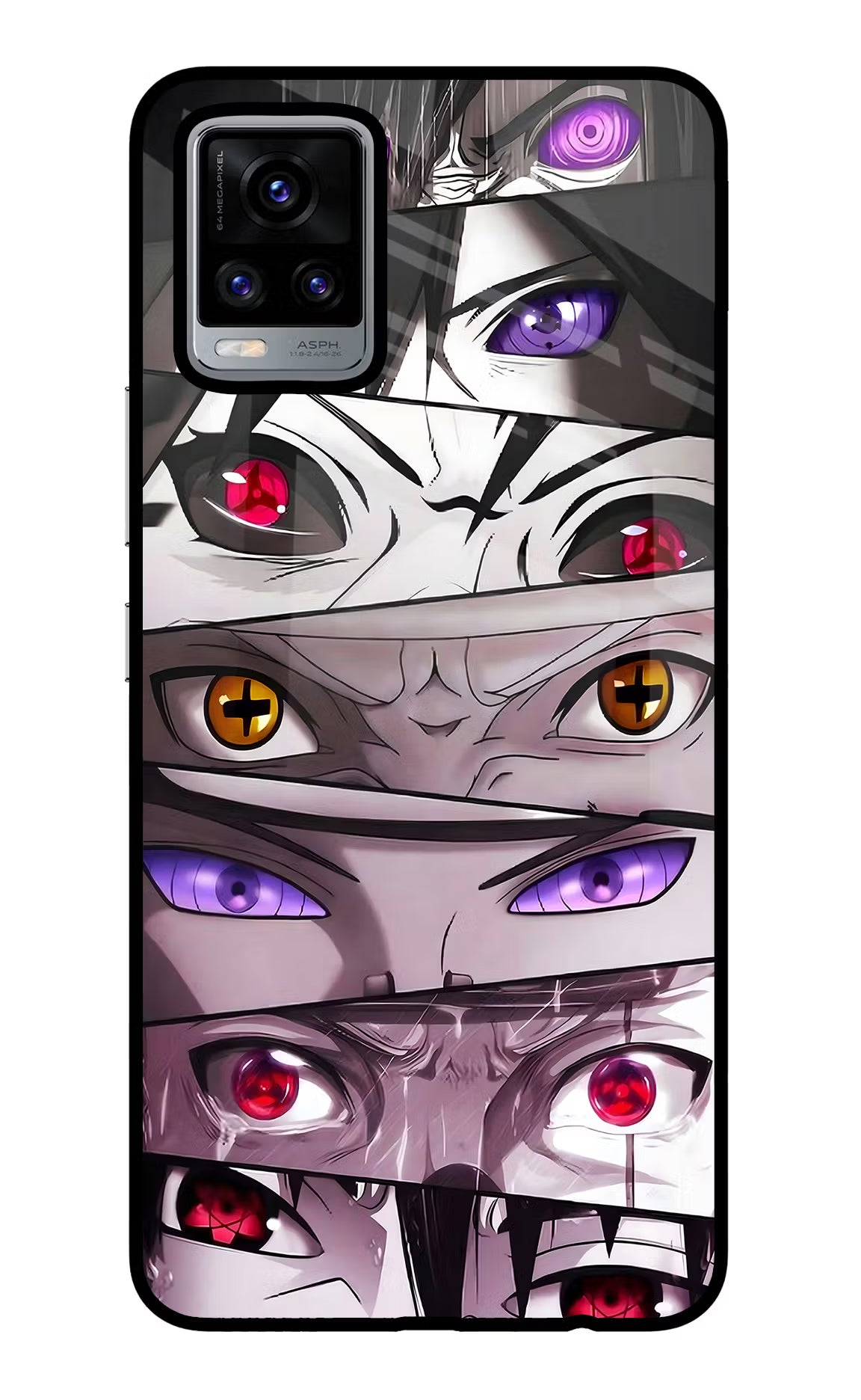 Naruto Anime Vivo V20 Glass Case Back Cover by Casekaro