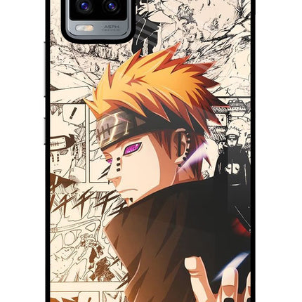 Pain Anime Vivo V20 Glass Case Back Cover by Casekaro