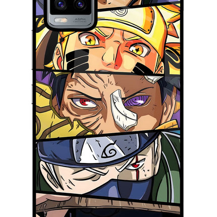 Naruto Character Vivo V20 Glass Case Back Cover by Casekaro