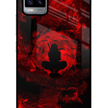 Itachi Uchiha Vivo V20 Glass Case Back Cover by Casekaro