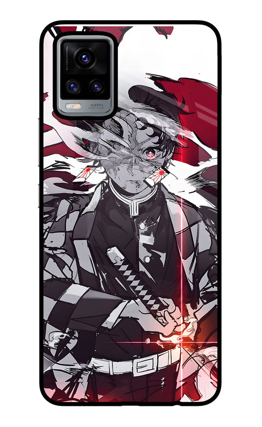 Demon Slayer Vivo V20 Glass Case