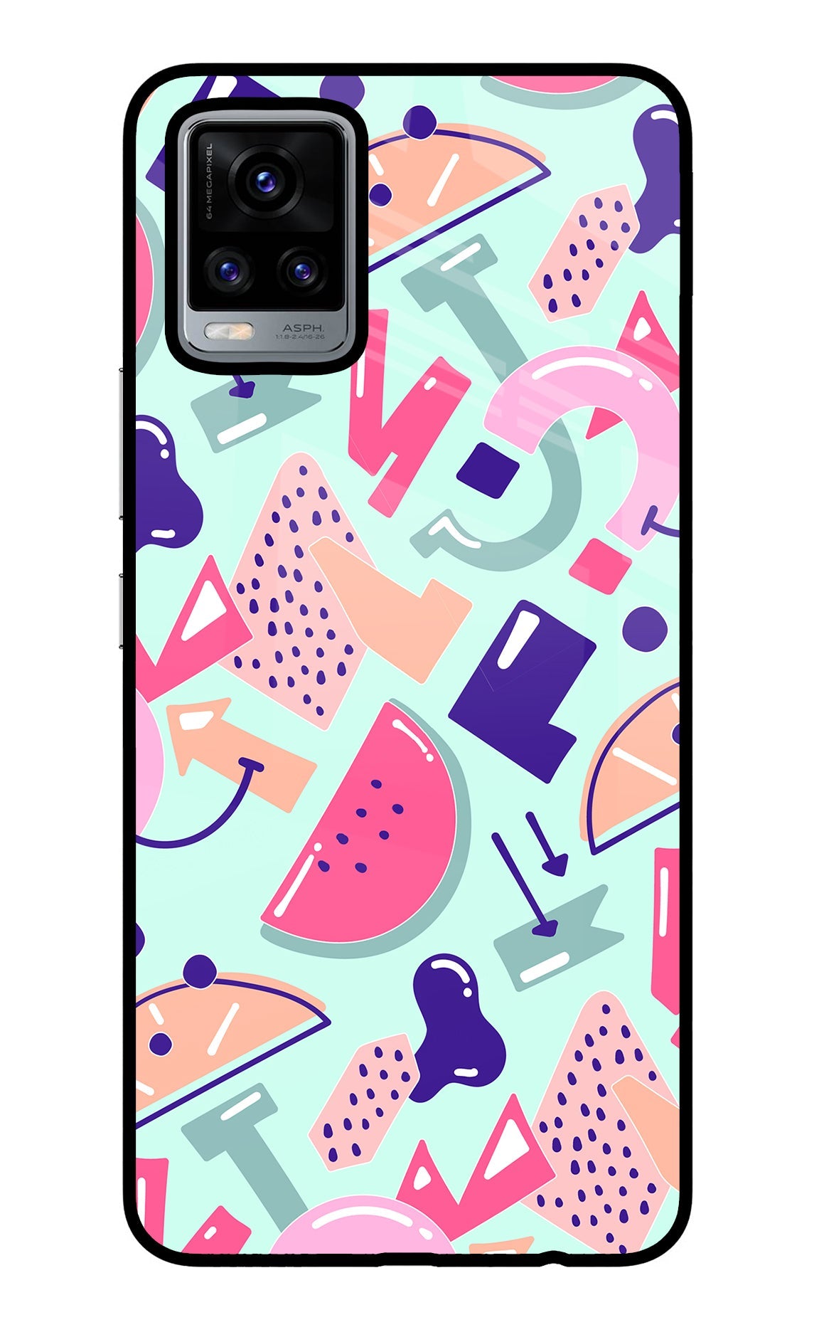 Doodle Pattern Vivo V20 Back Cover