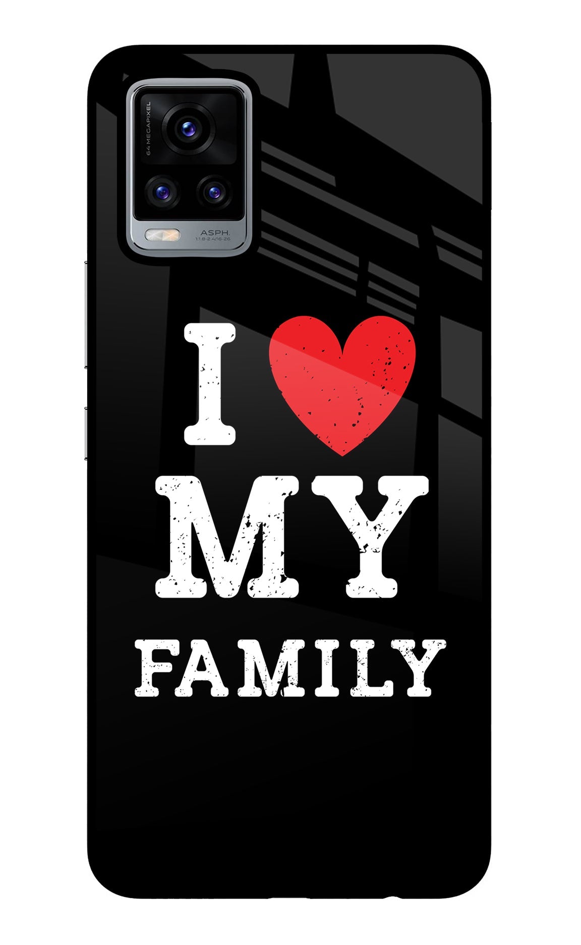 I Love My Family Vivo V20 Back Cover