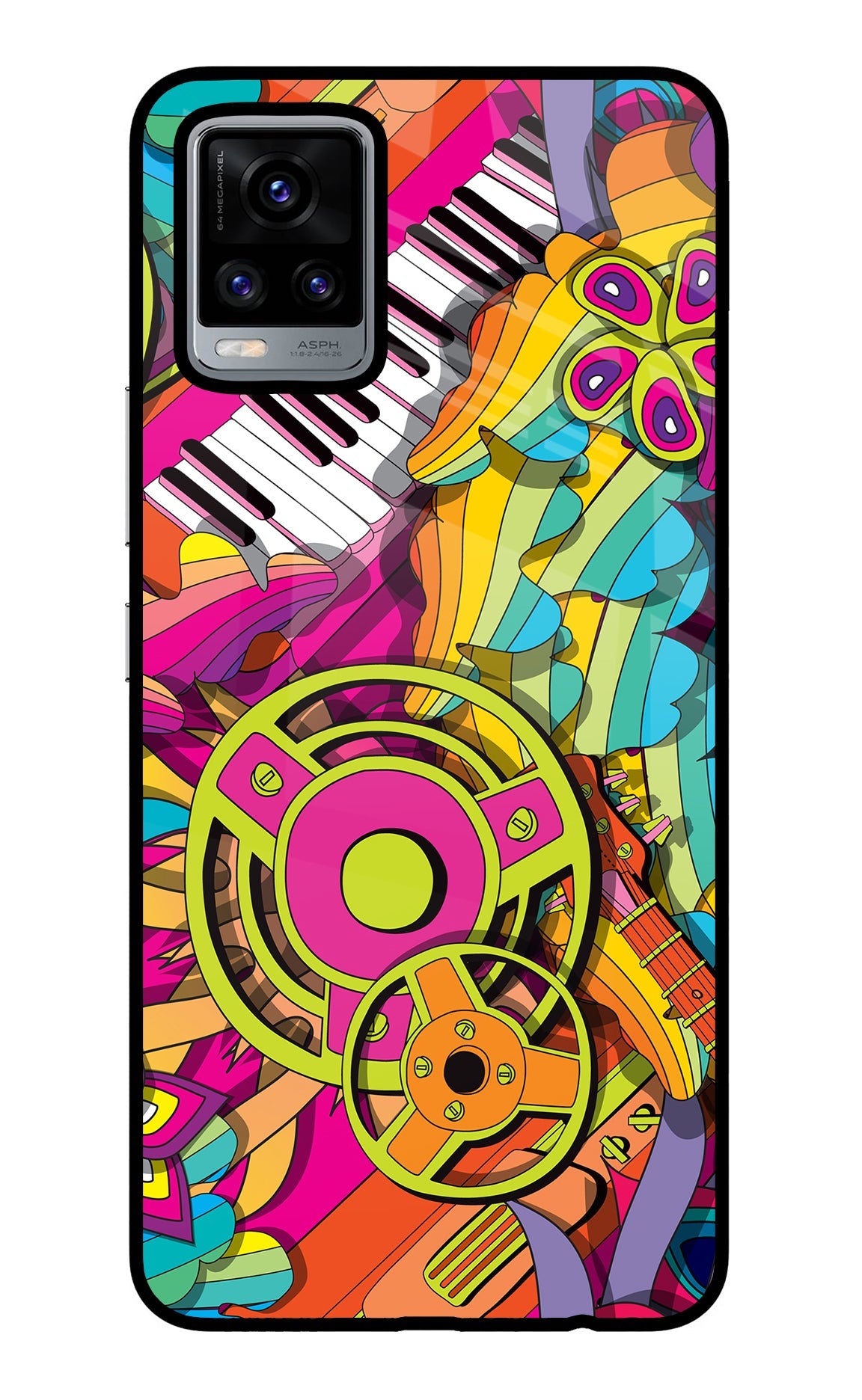 Music Doodle Vivo V20 Back Cover