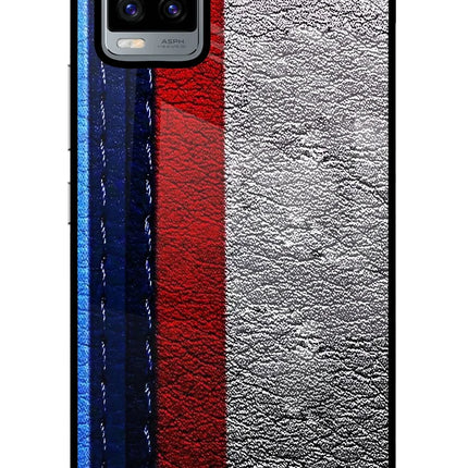BMW Stripes Vivo V20 Glass Case