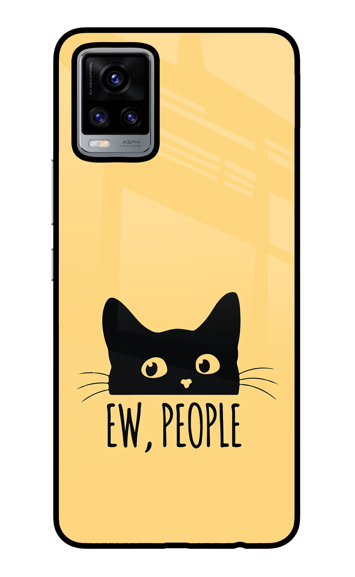 Ew People Catitude Vivo V20 Glass Case