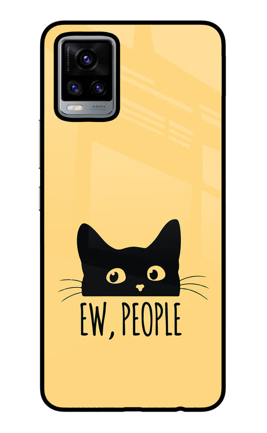 Ew People Catitude Vivo V20 Glass Case