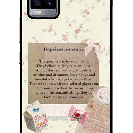Hopeless Romantic Vivo V20 Glass Case