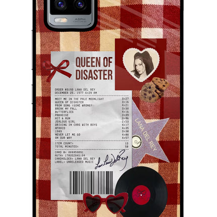 Queen of Disaster Vivo V20 Glass Case
