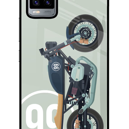 Classic Cafe Racer 99 Vivo V20 Glass Case