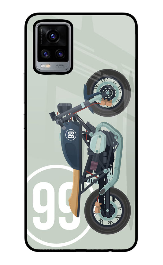 Classic Cafe Racer 99 Vivo V20 Glass Case