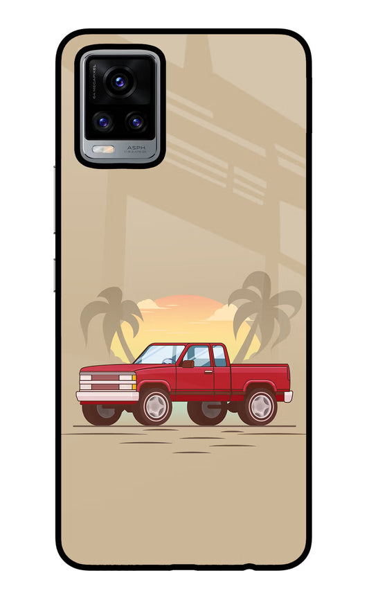 Desert Classic Drive Vivo V20 Glass Case