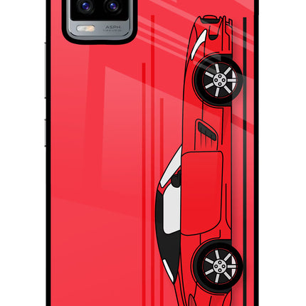 Red Velocity Vivo V20 Glass Case